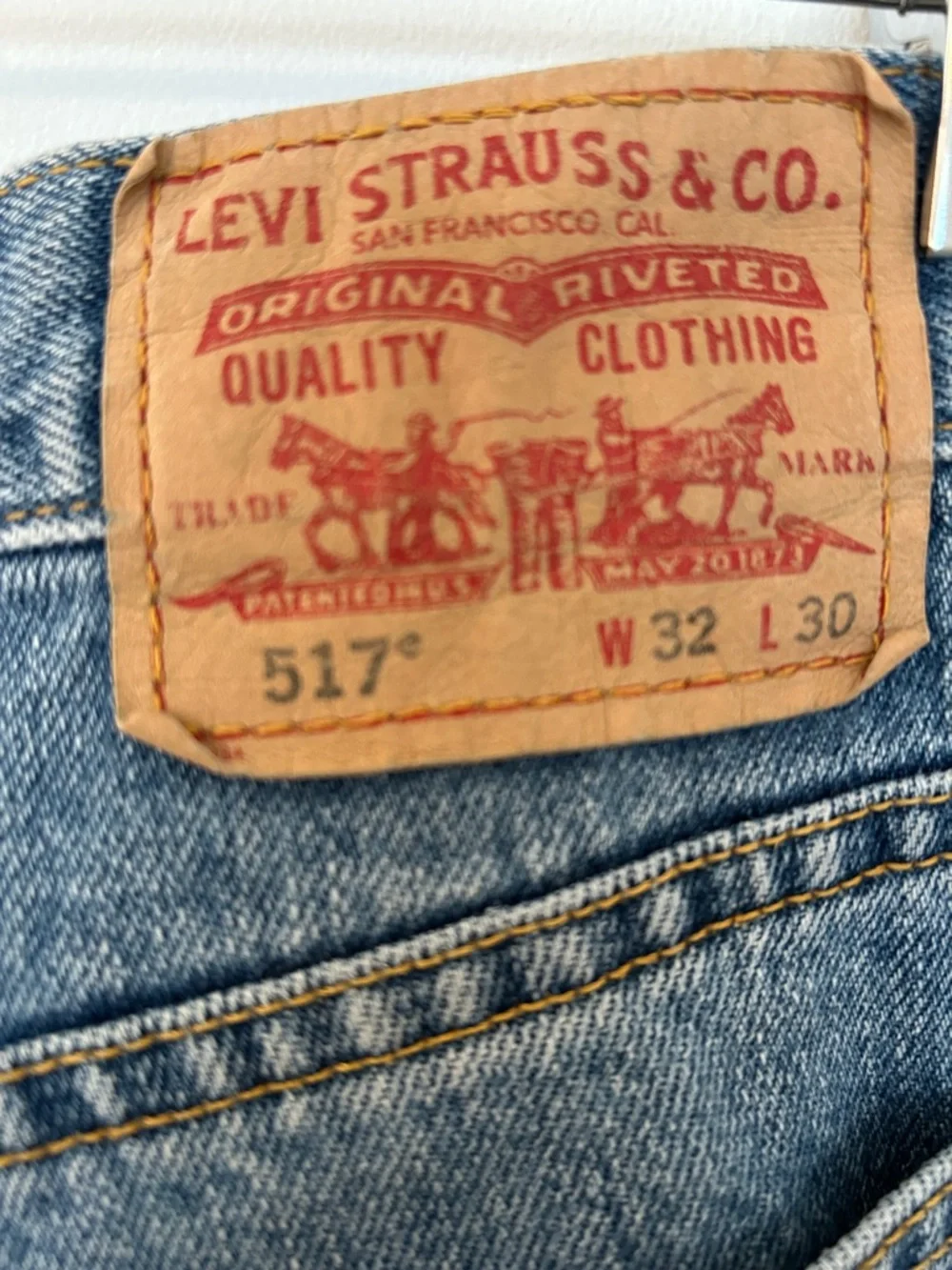 Levi’s Men’s 517 Bootcut Western Cowboy Blue Jeans Medium Wash Size 32 X 30